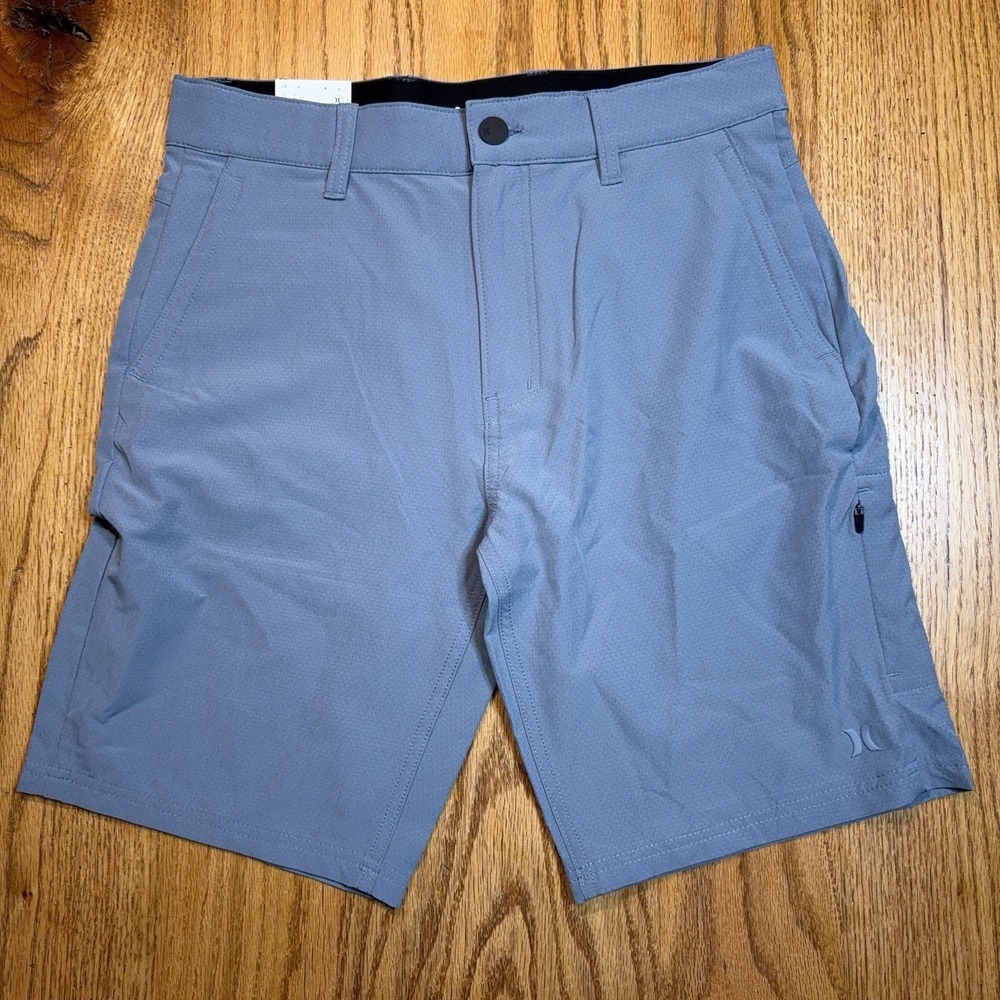 Hurley Trek Hybrid Shorts Mens 30 9" Inseam Blue Performance Golf NWT